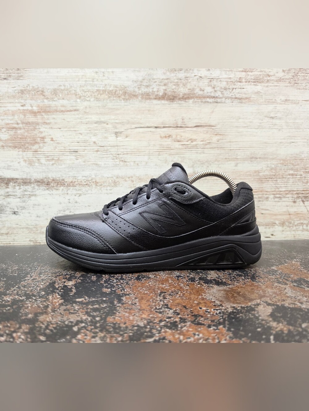 Womens New Balance 928 V3 Walking Shoes Sz 9 B Used Black Leather WW928BK3